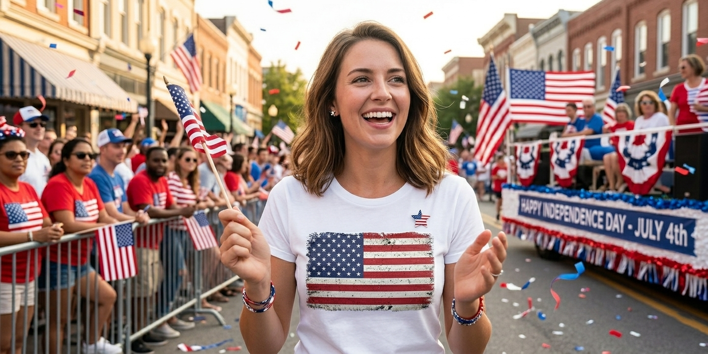 Distressed American Flag T-Shirt