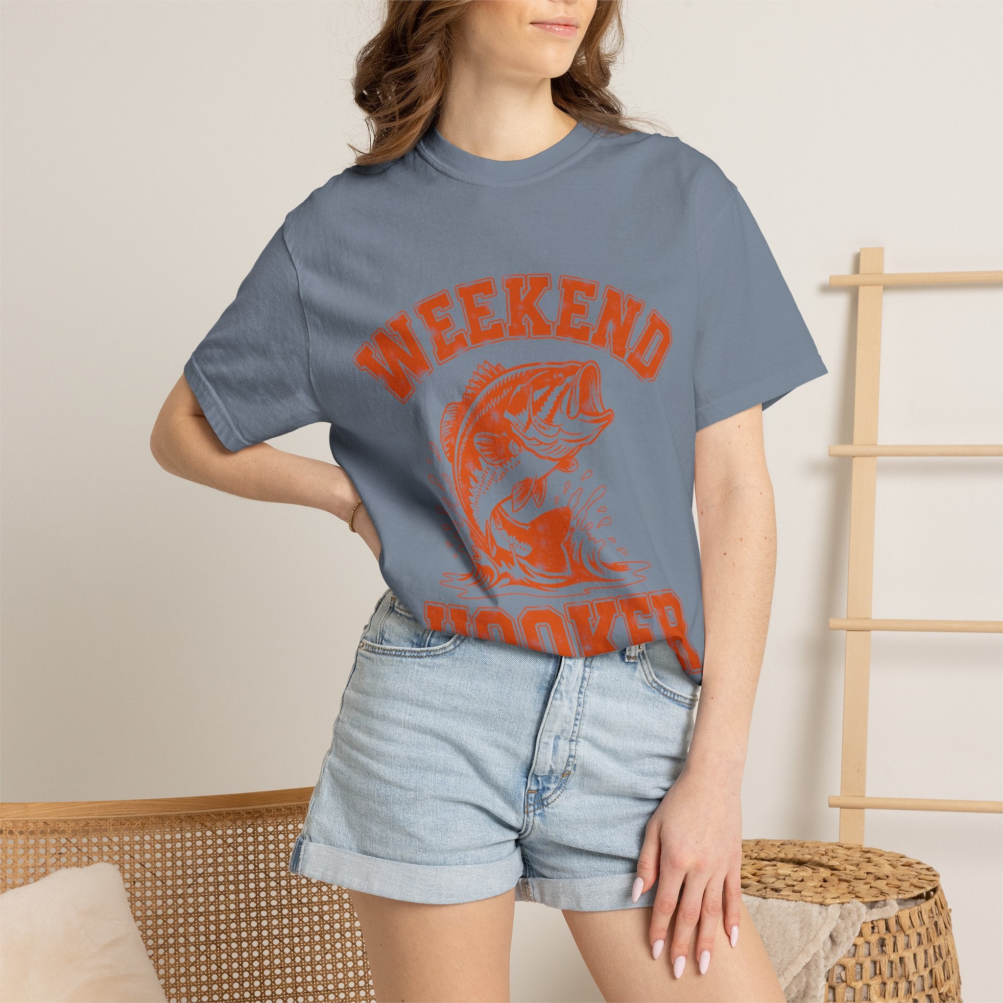 Weekend Hooker Fishing T-Shirt — Bass Graphic Tee for Anglers