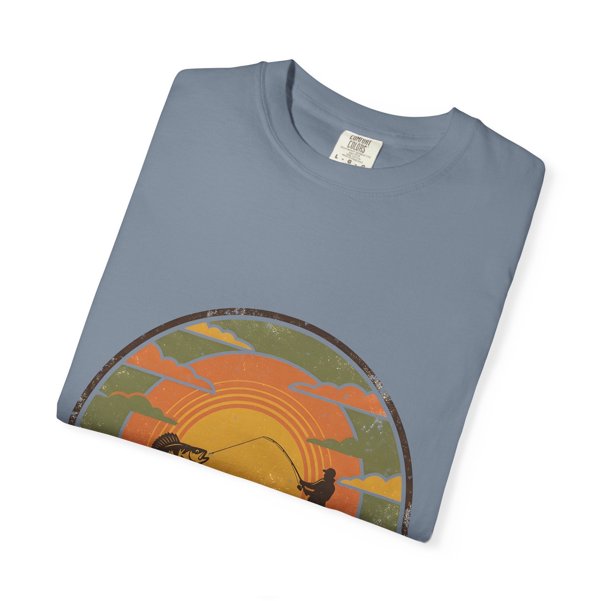 Lake Life T-Shirt — Retro Sunset Fishing Graphic Tee