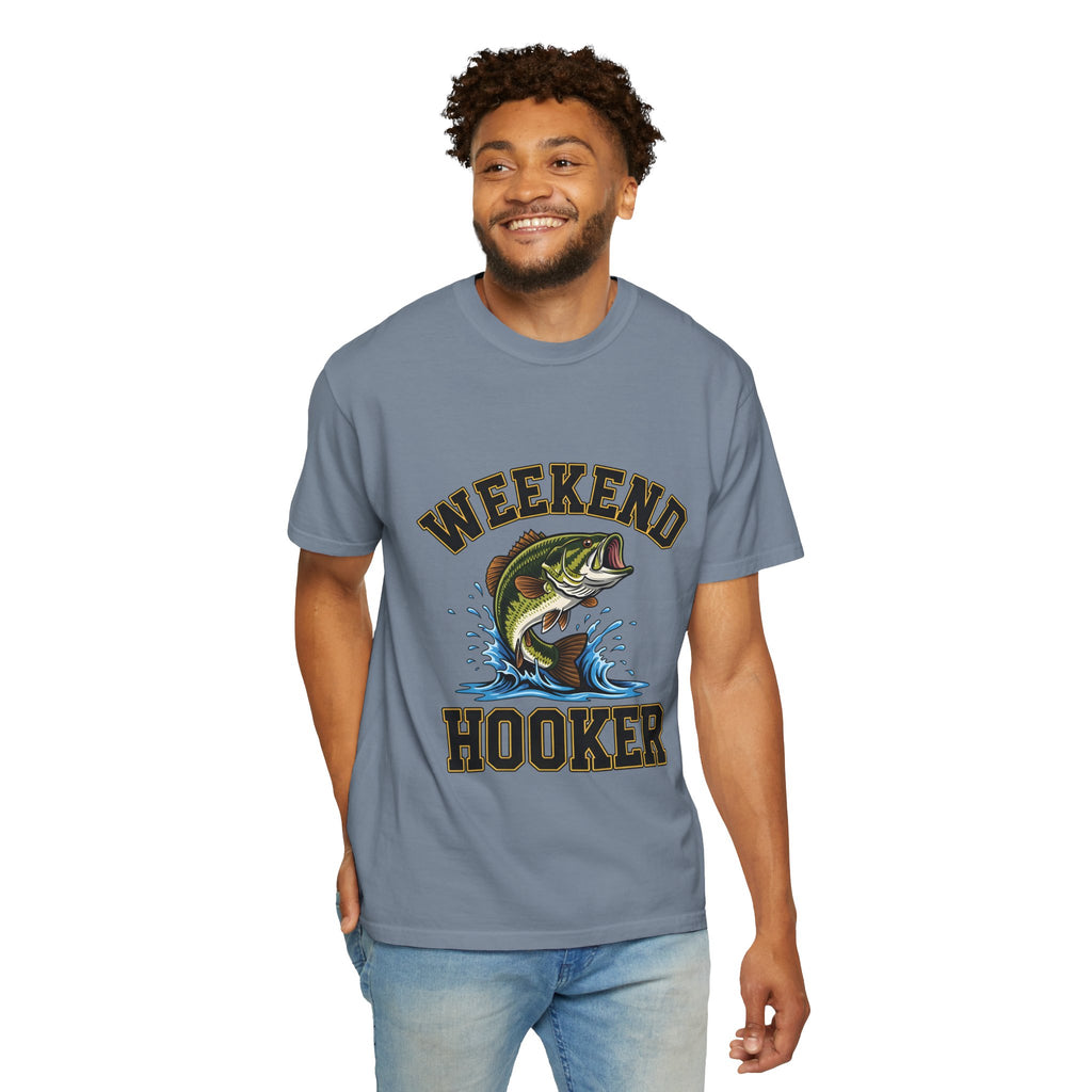 Weekend Hooker Fishing T-Shirt — Bass Graphic Tee for Anglers