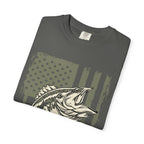 American Flag Largemouth Bass Fishing Shirt