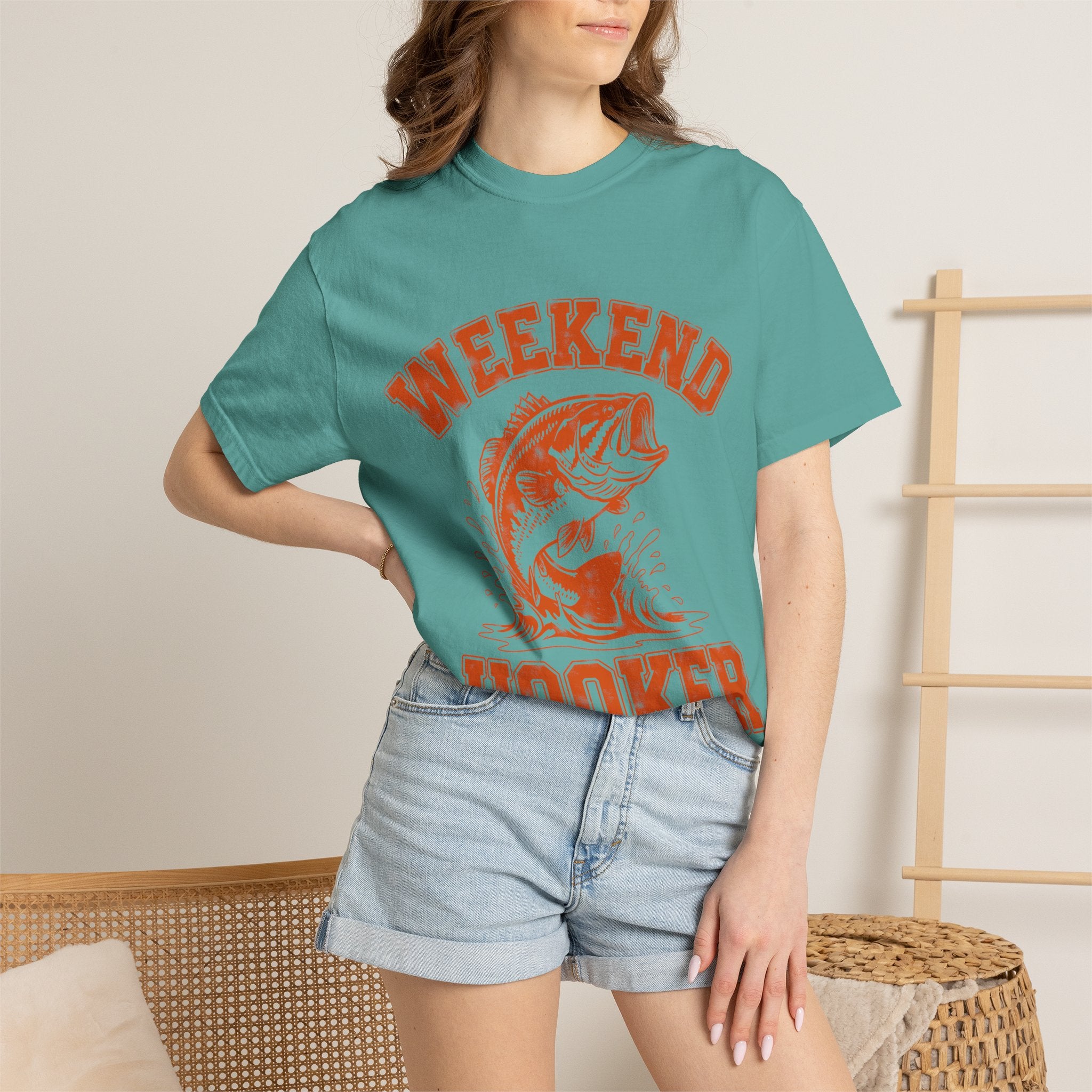 Weekend Hooker Fishing T-Shirt — Bass Graphic Tee for Anglers