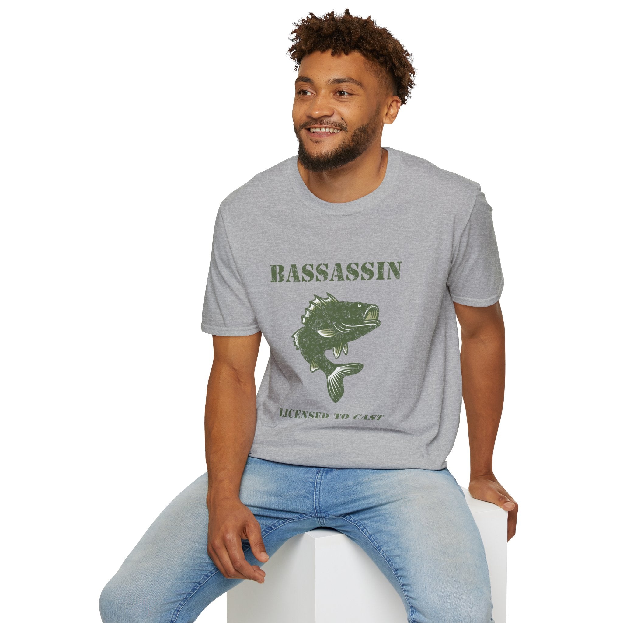 American Flag Bass Fishing T-Shirt