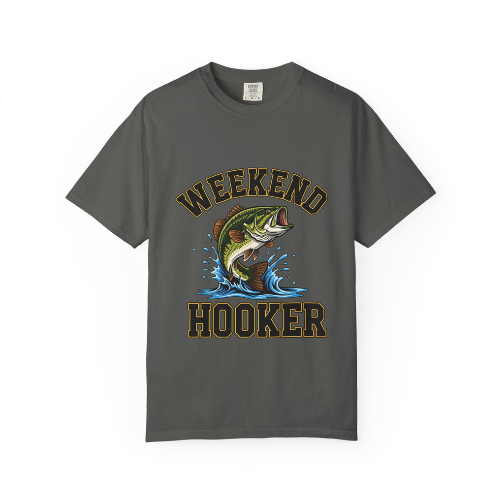 Weekend Hooker Fishing T-Shirt — Bass Graphic Tee for Anglers