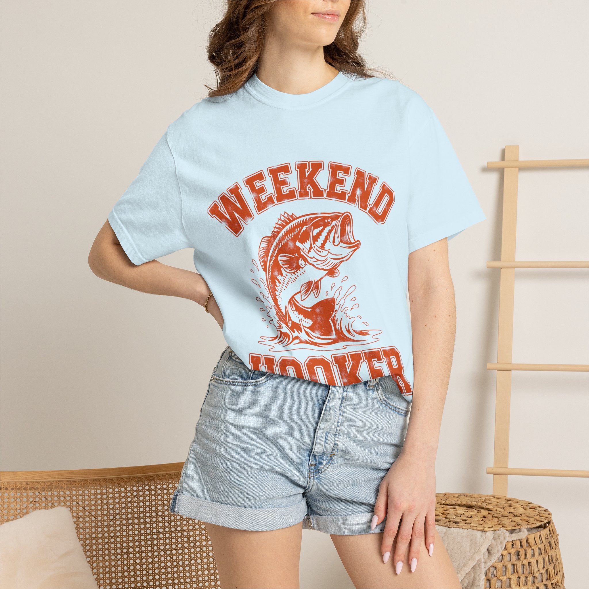 Weekend Hooker Fishing T-Shirt — Bass Graphic Tee for Anglers