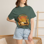Lake Life T-Shirt — Retro Sunset Fishing Graphic Tee