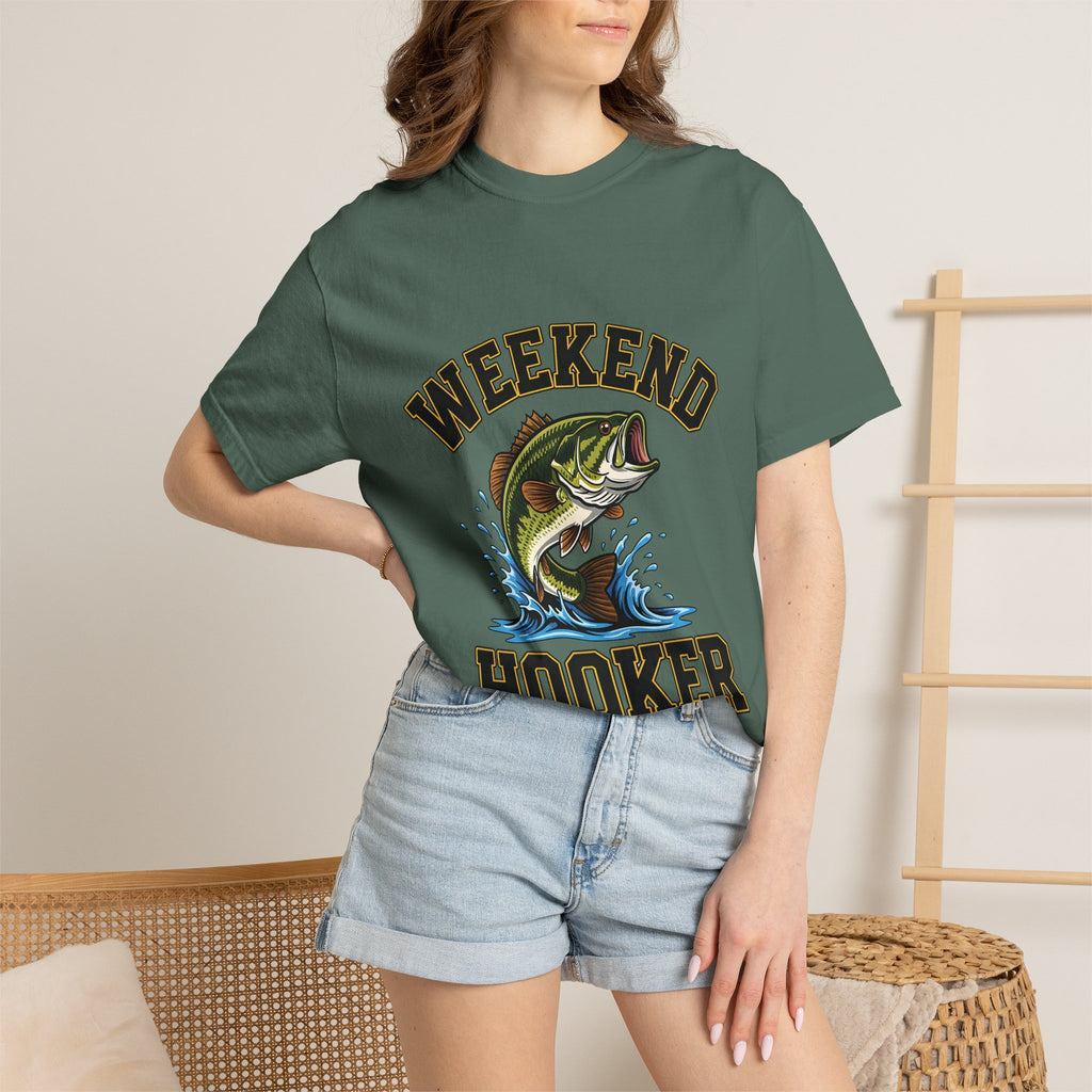 Weekend Hooker Fishing T-Shirt — Bass Graphic Tee for Anglers