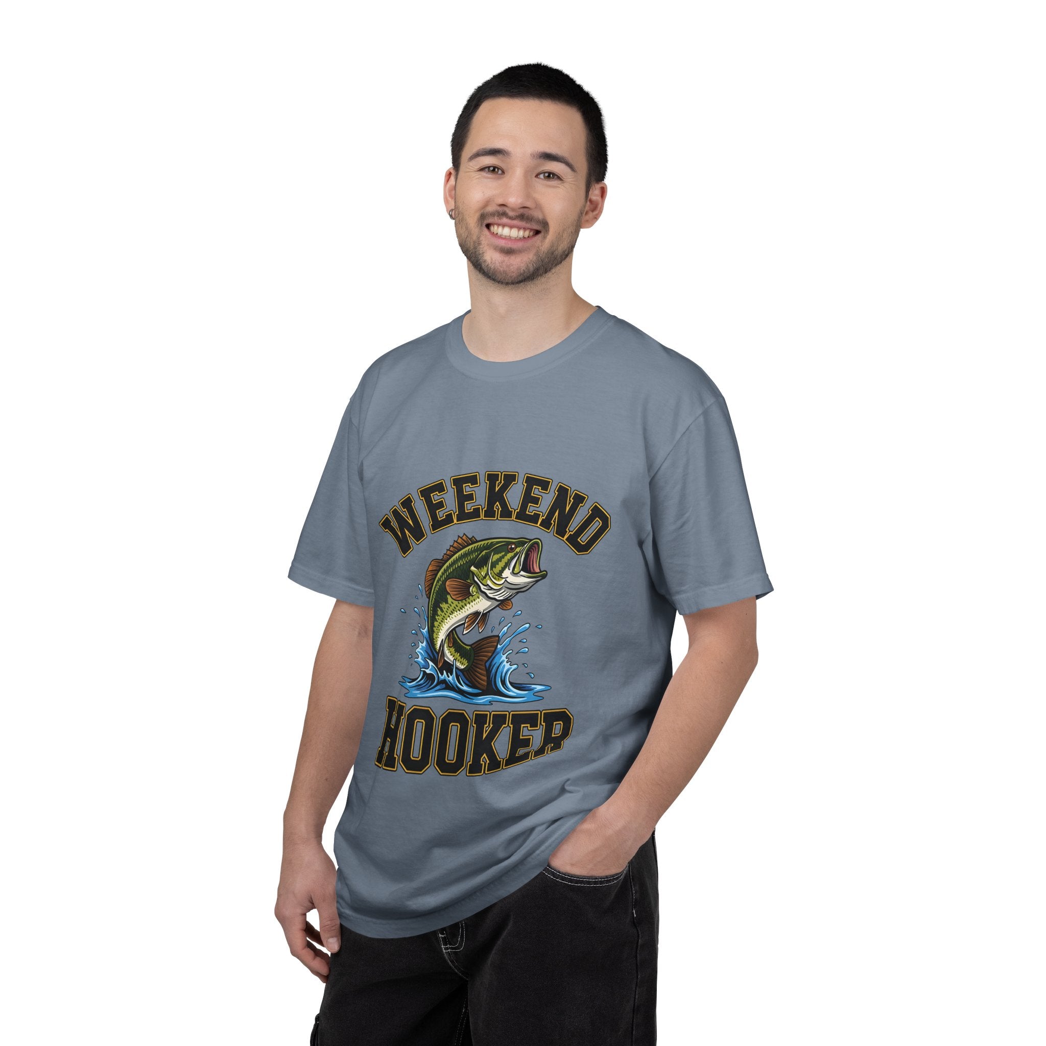 Weekend Hooker Fishing T-Shirt — Bass Graphic Tee for Anglers