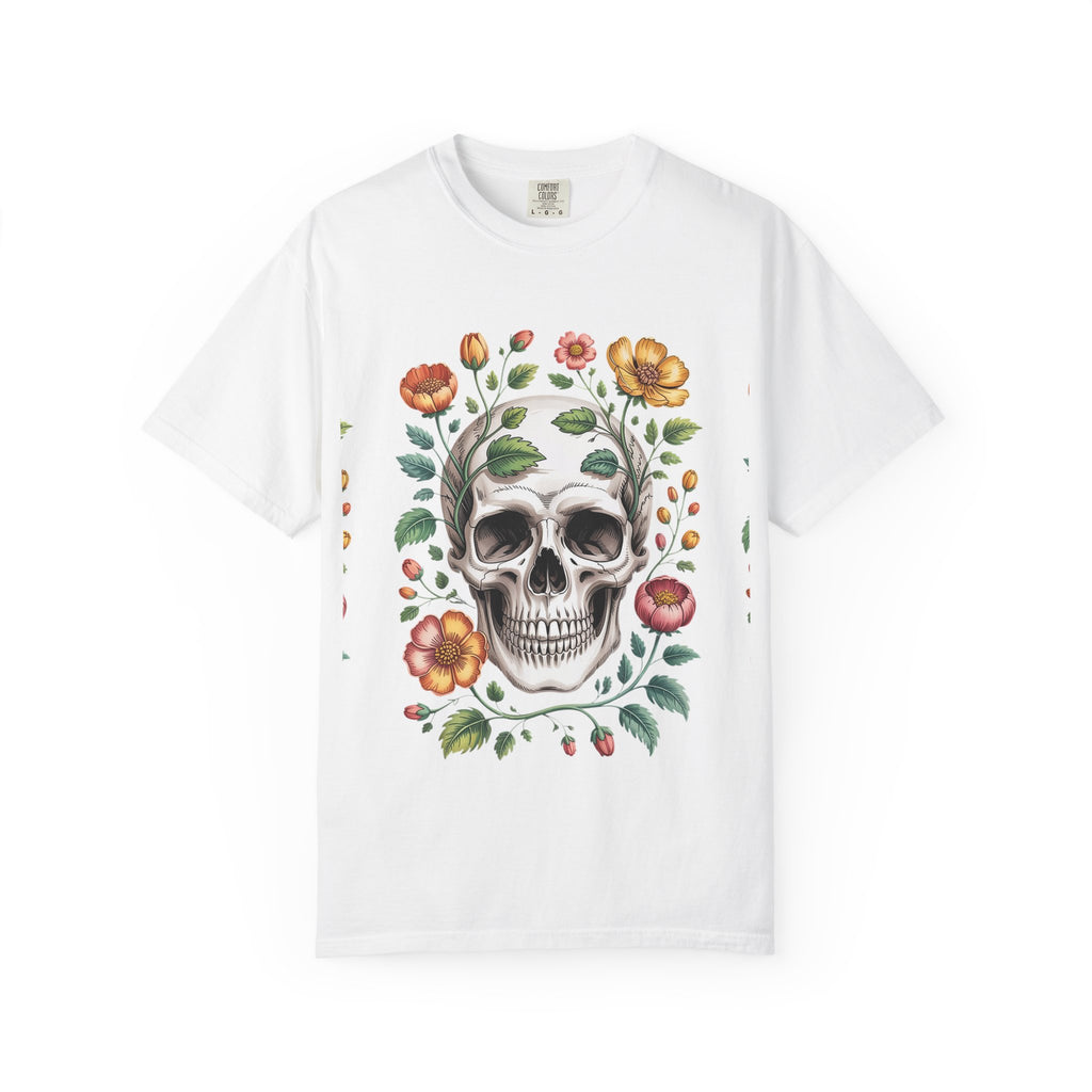 Floraler Totenkopf – Gotische Botanische Kunst