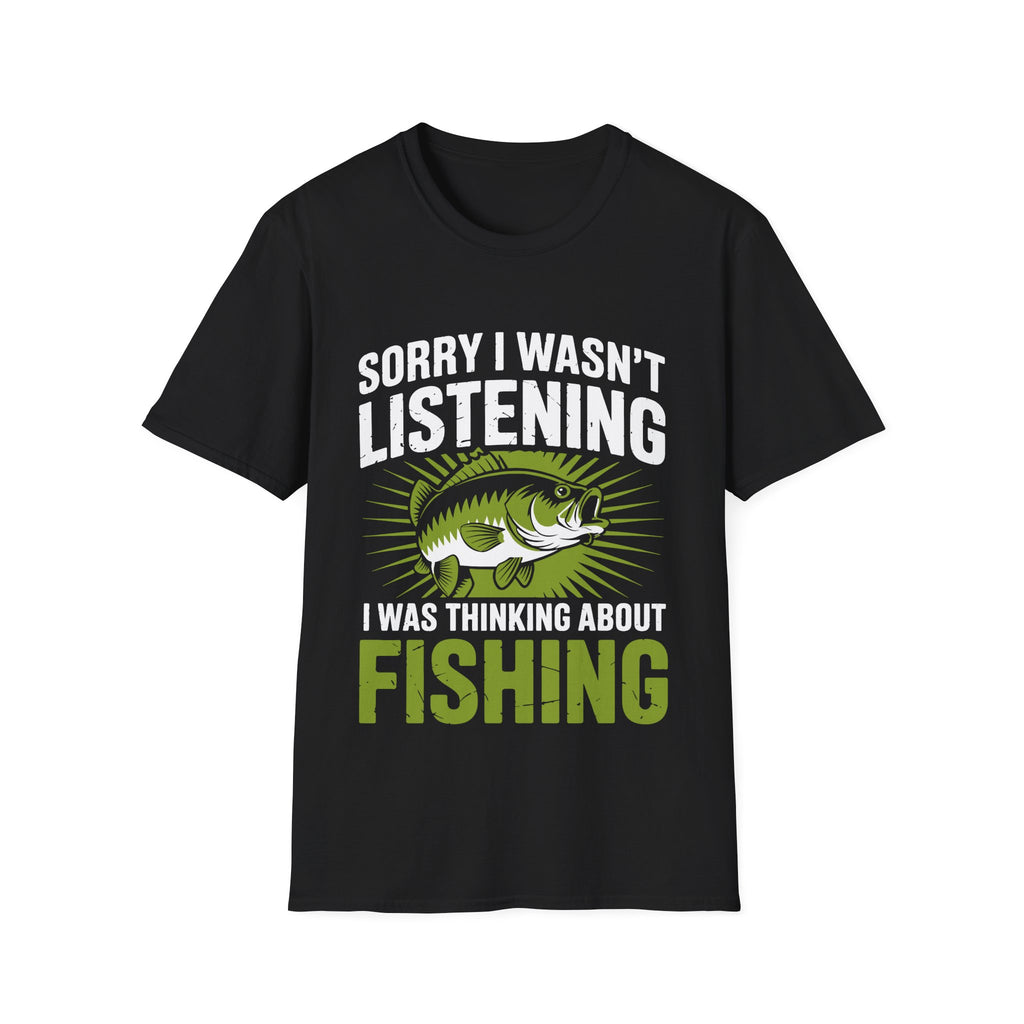 Thinking About Fishing Funny T-Shirt