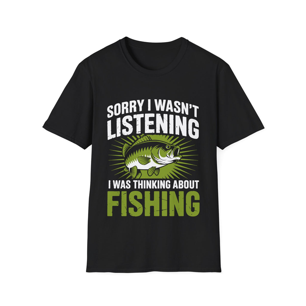 Thinking About Fishing Funny T-Shirt
