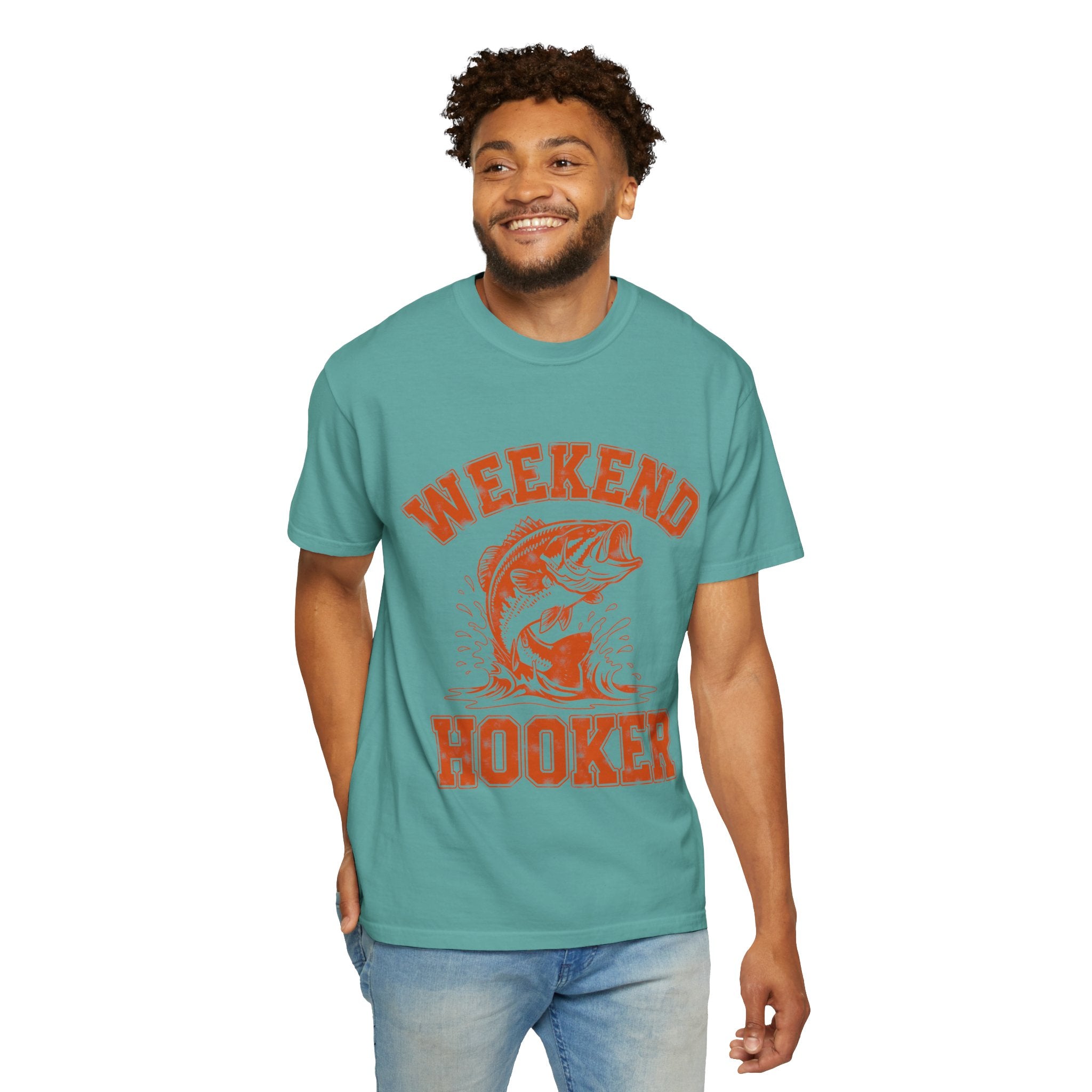 Weekend Hooker Fishing T-Shirt — Bass Graphic Tee for Anglers