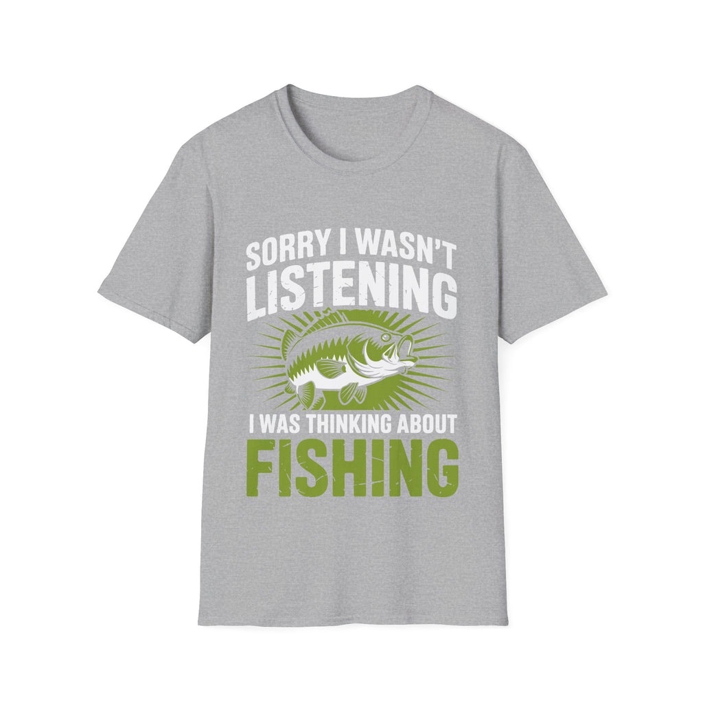 Thinking About Fishing Funny T-Shirt