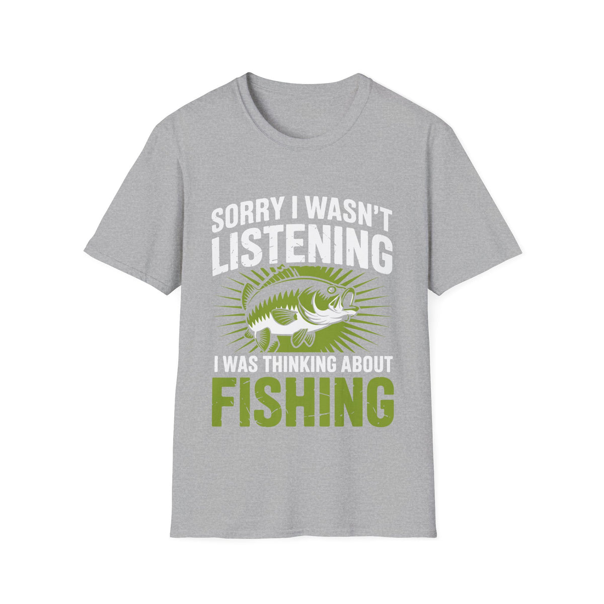 Thinking About Fishing Funny T-Shirt