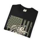 American Flag Largemouth Bass Fishing Shirt
