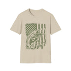 American Flag Bass Fishing T-Shirt
