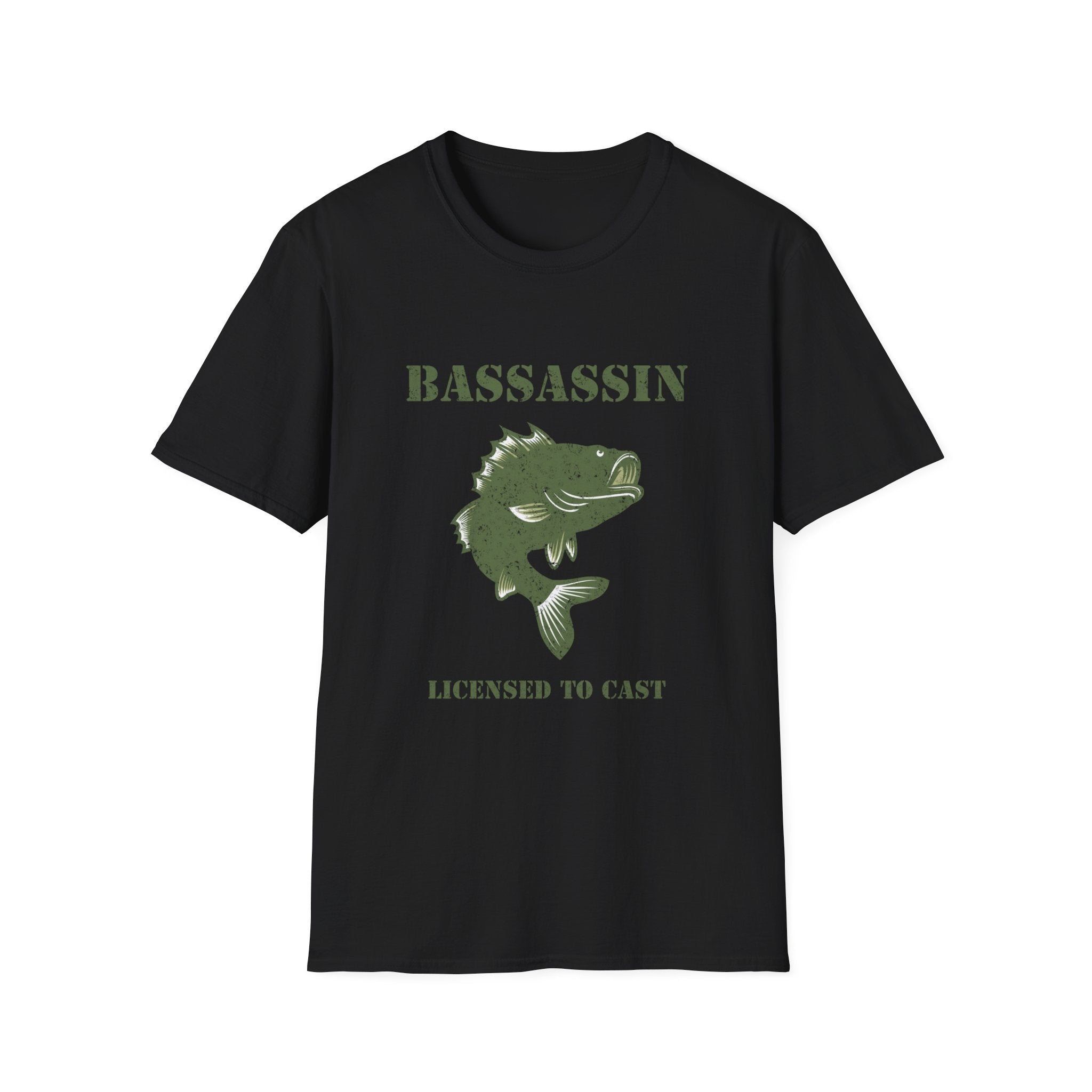 American Flag Bass Fishing T-Shirt
