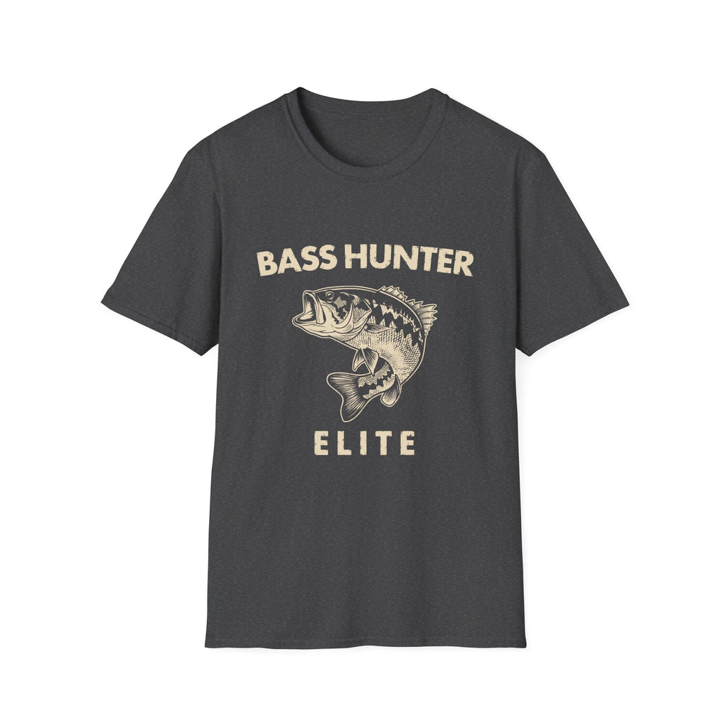 Bass Hunter Elite Vintage Fishing Angler T-Shirt