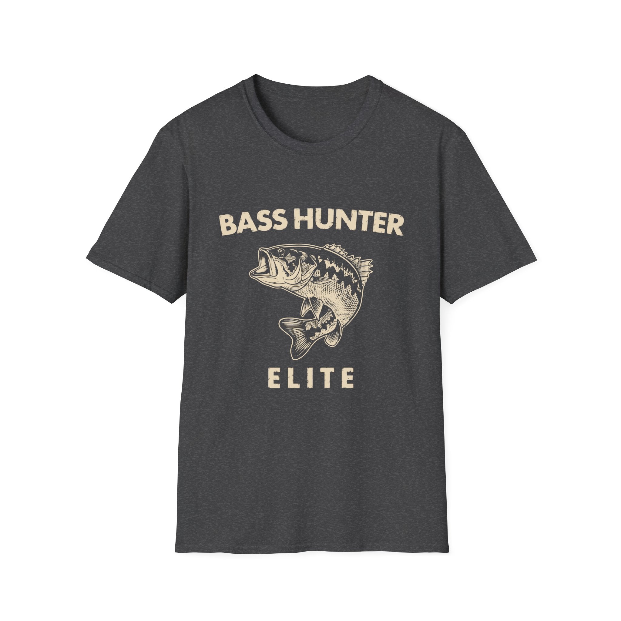 Bass Hunter Elite Vintage Fishing Angler T-Shirt