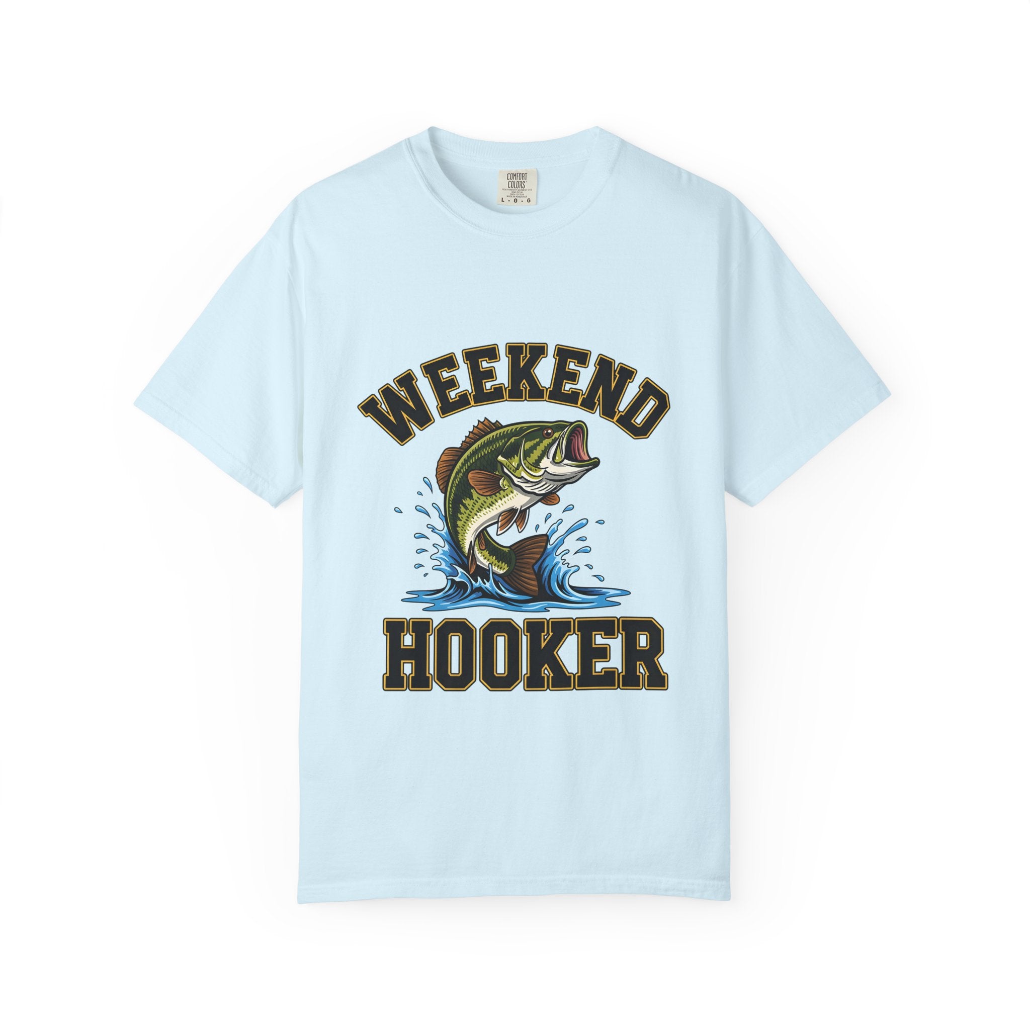 Weekend Hooker Fishing T-Shirt — Bass Graphic Tee for Anglers