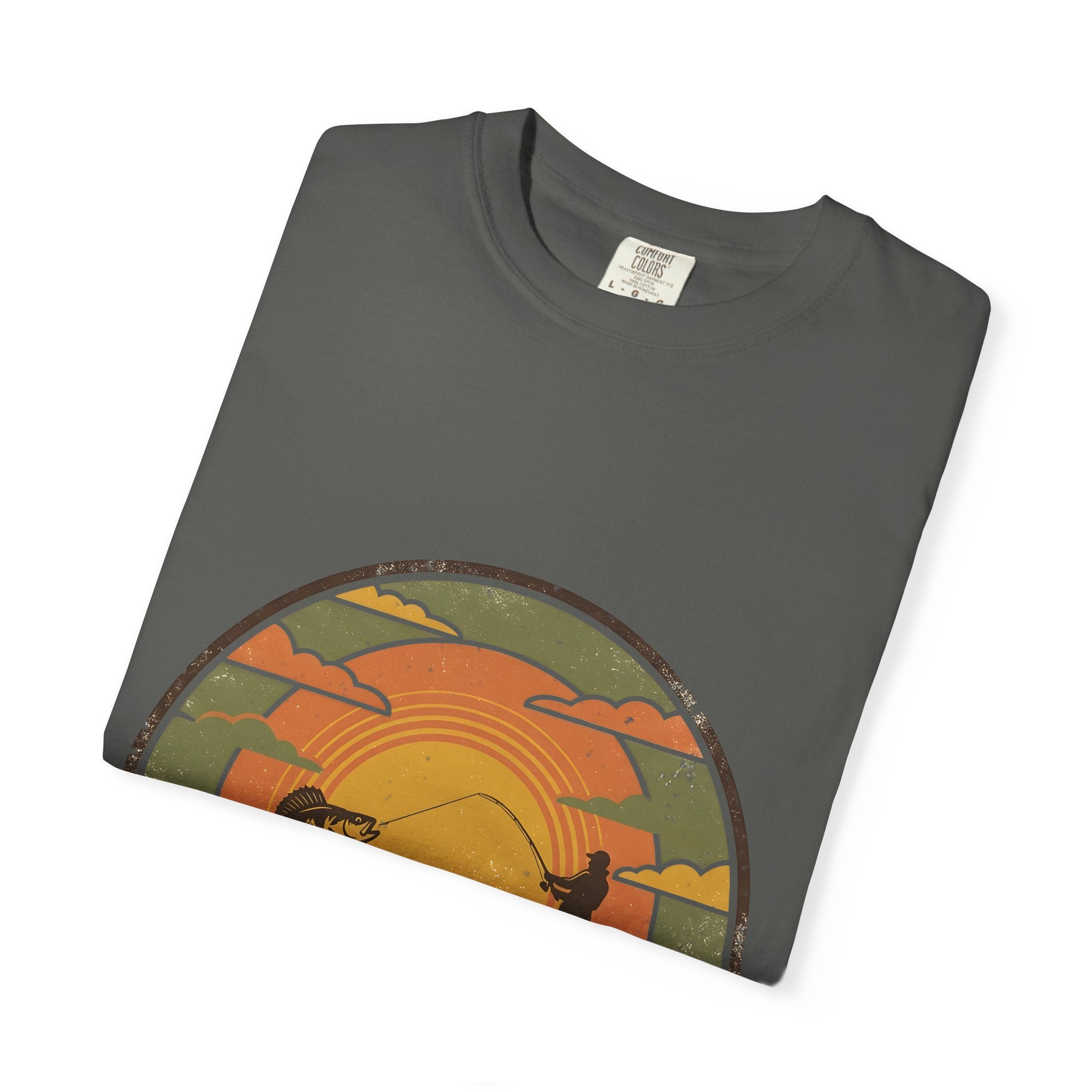 Lake Life T-Shirt — Retro Sunset Fishing Graphic Tee