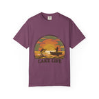 Lake Life T-Shirt — Retro Sunset Fishing Graphic Tee