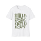 American Flag Bass Fishing T-Shirt