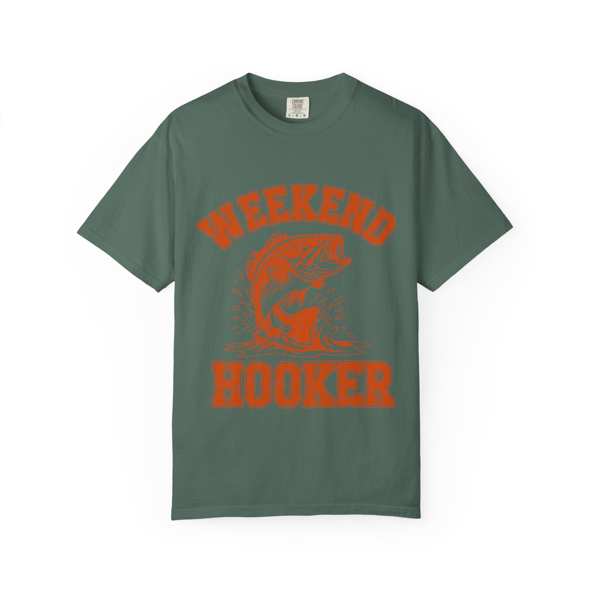 Weekend Hooker Fishing T-Shirt — Bass Graphic Tee for Anglers