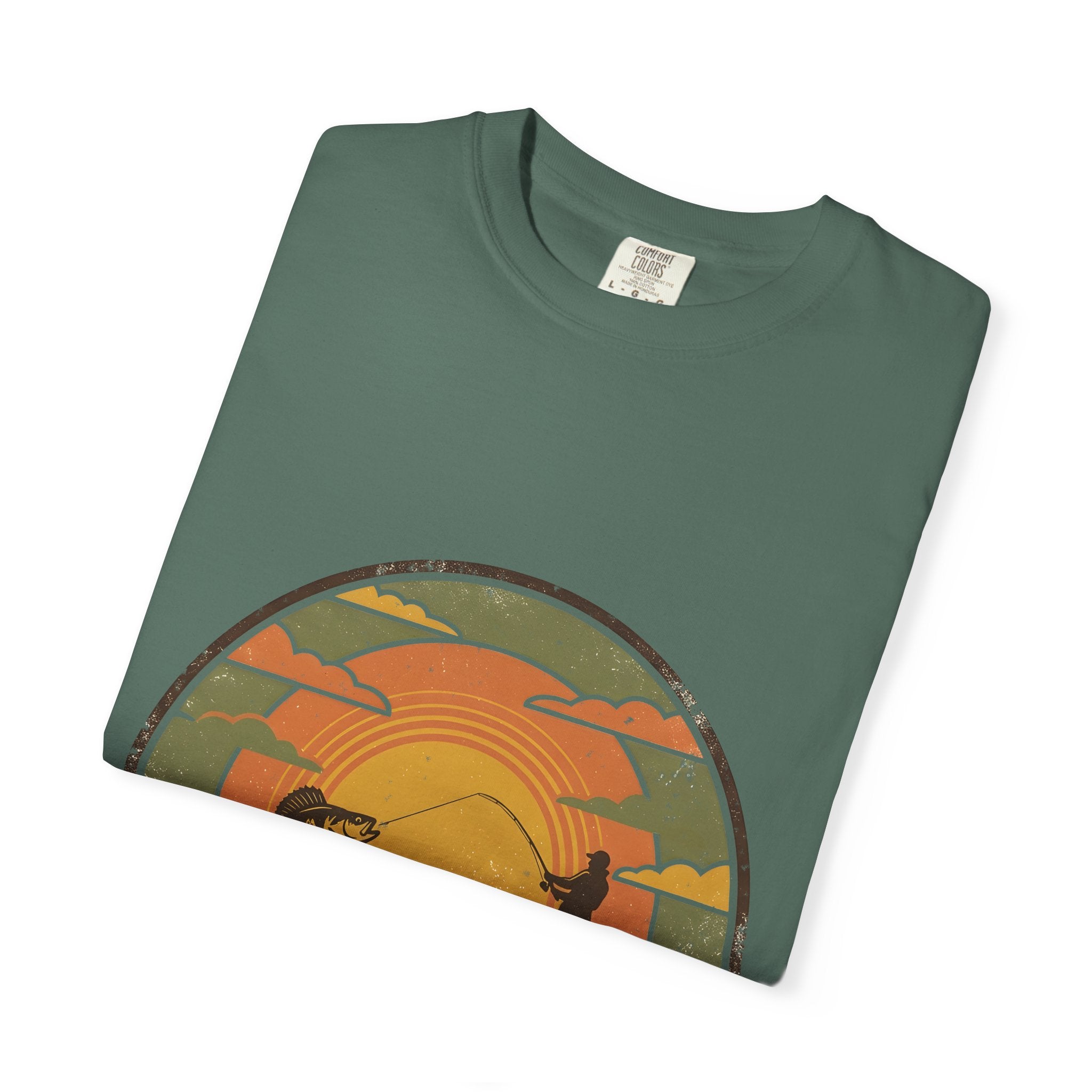 Lake Life T-Shirt — Retro Sunset Fishing Graphic Tee