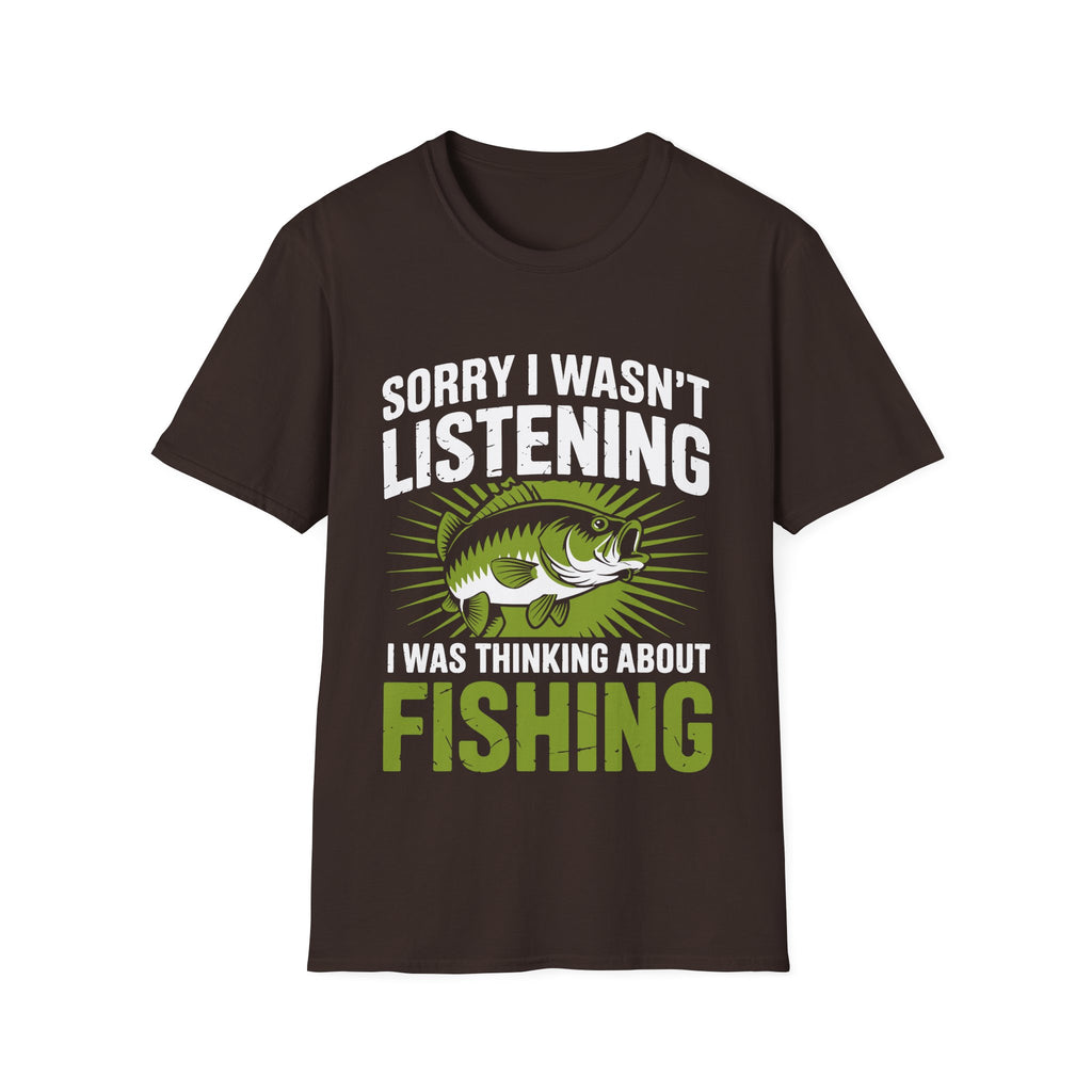 Thinking About Fishing Funny T-Shirt