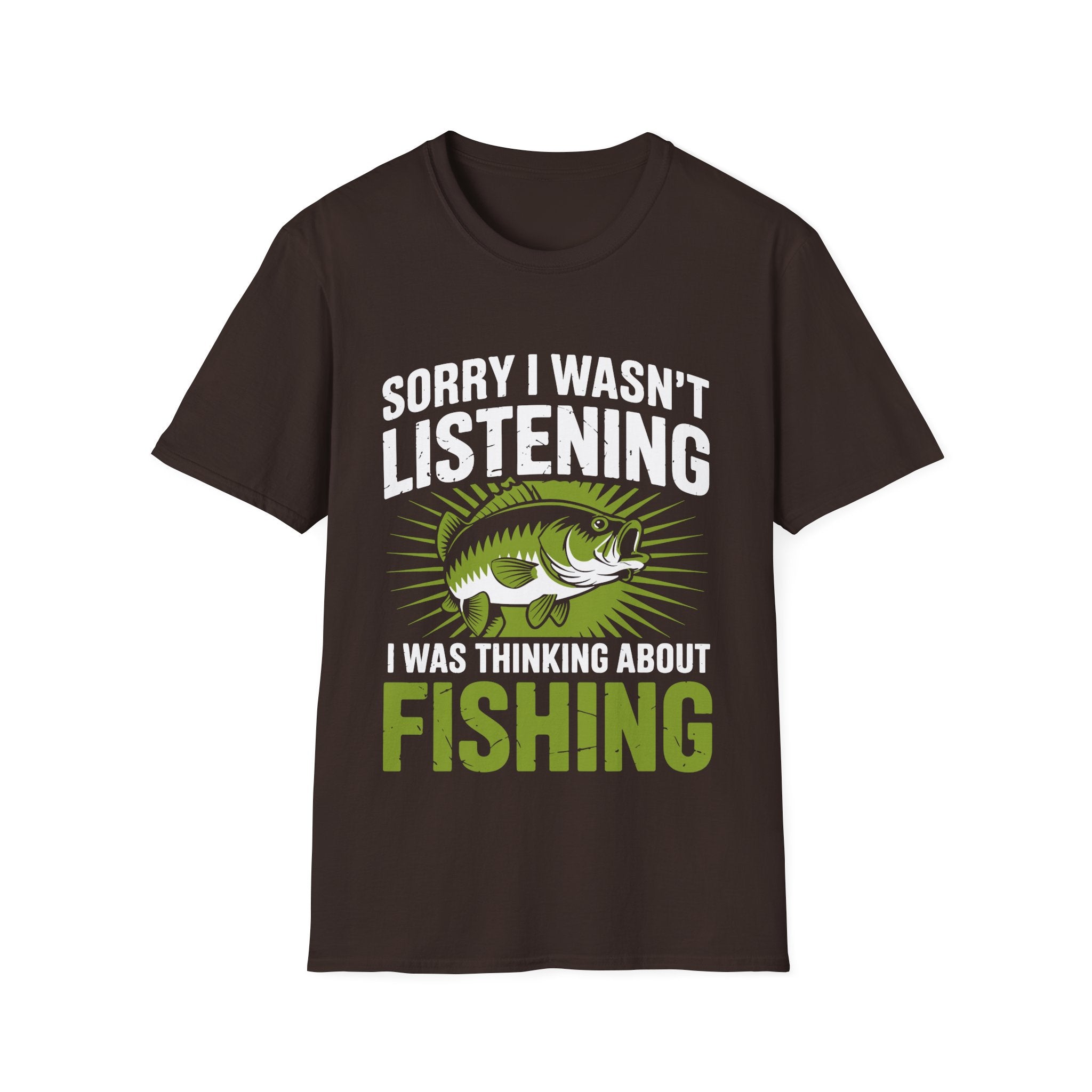 Thinking About Fishing Funny T-Shirt