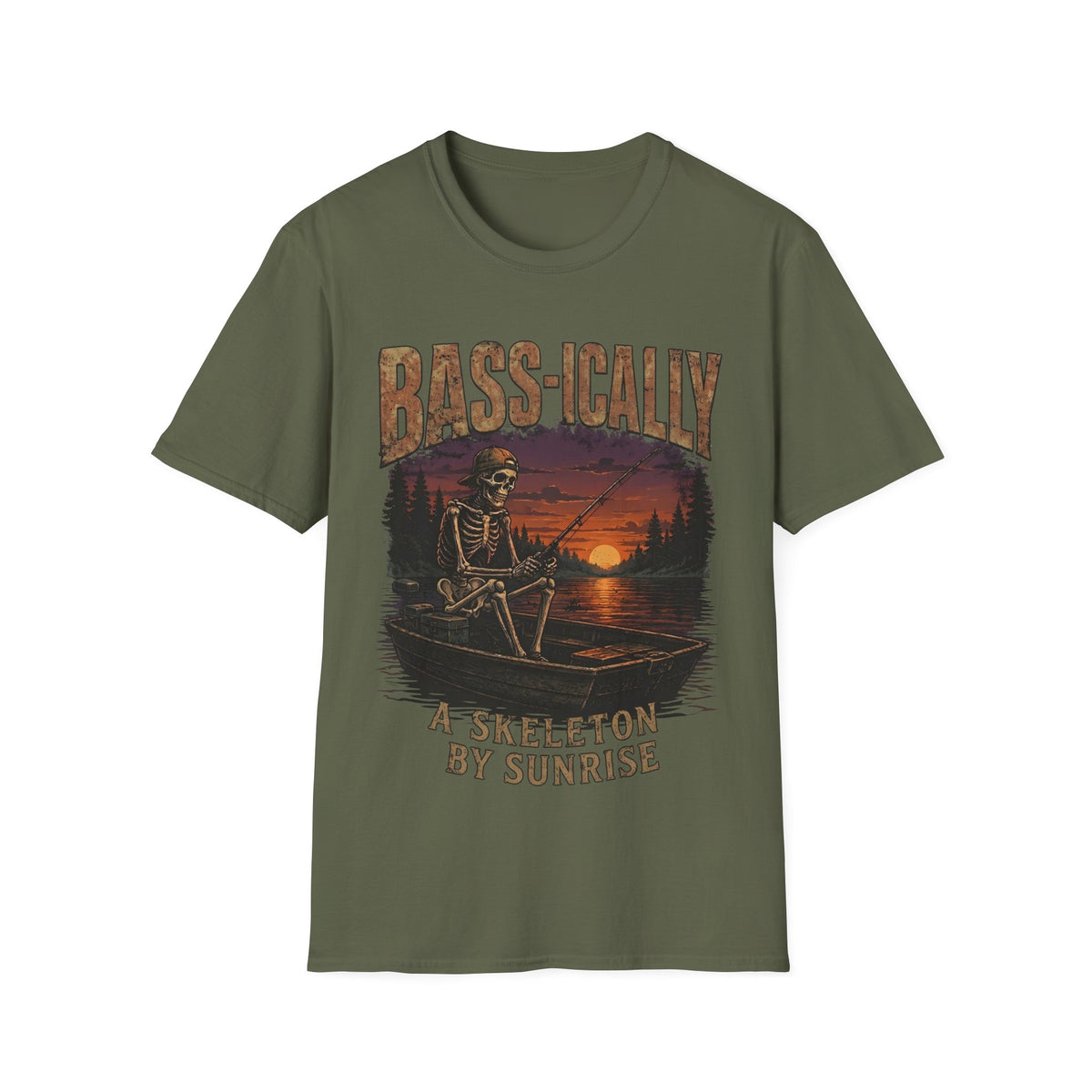 Bass-ically A Skeleton By Sunrise T-Shirt
