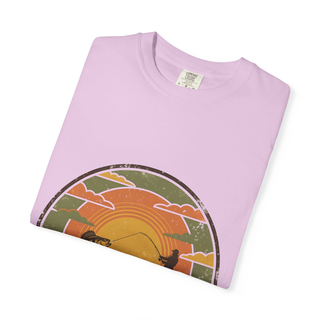 Lake Life T-Shirt — Retro Sunset Fishing Graphic Tee
