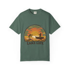 Lake Life T-Shirt — Retro Sunset Fishing Graphic Tee