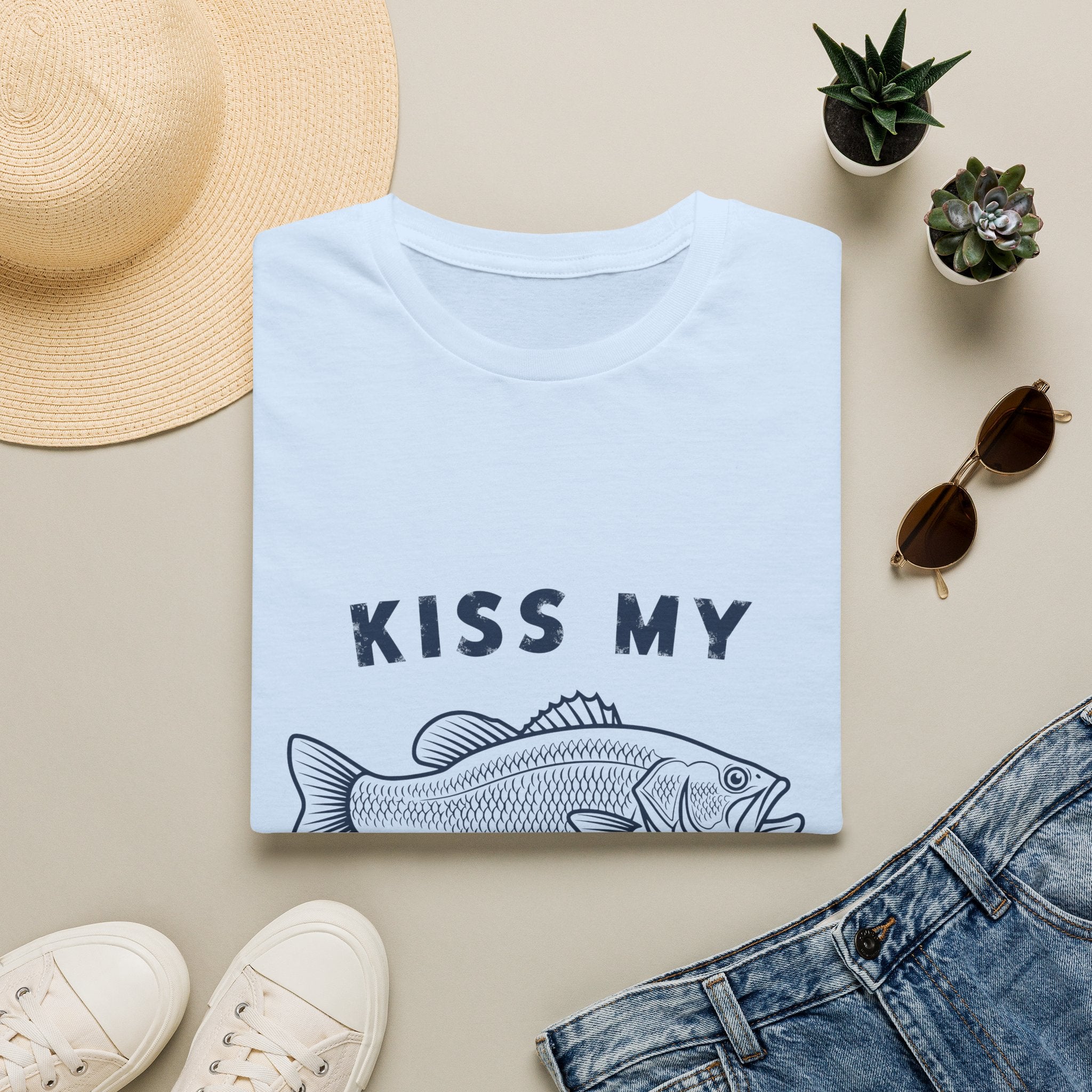 Kiss My Bass T-Shirt — Funny Fishing Tee for Anglers