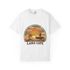 Lake Life T-Shirt — Retro Sunset Fishing Graphic Tee
