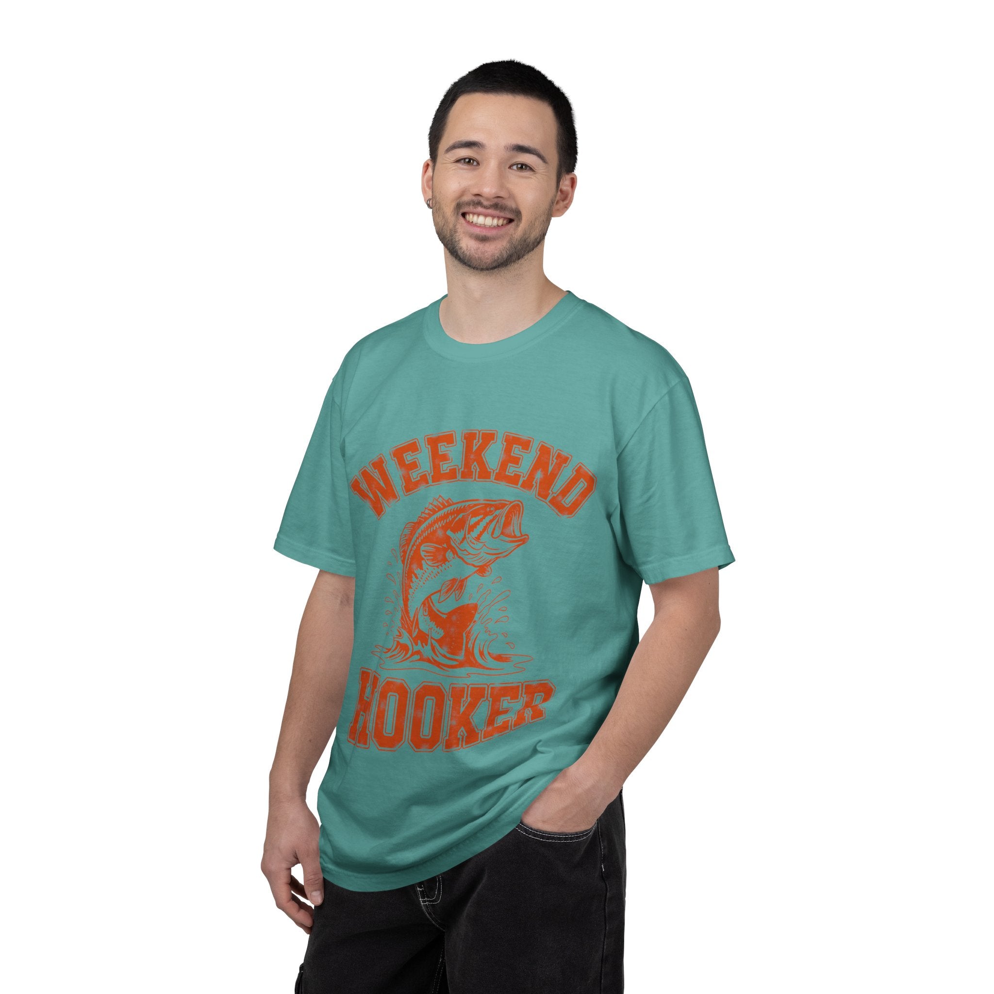 Weekend Hooker Fishing T-Shirt — Bass Graphic Tee for Anglers