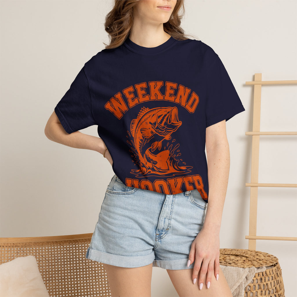 Weekend Hooker Fishing T-Shirt — Bass Graphic Tee for Anglers