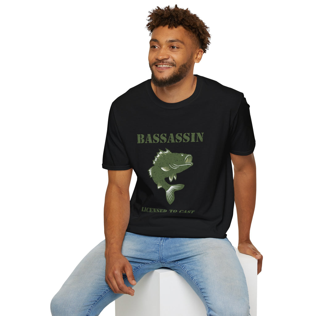 American Flag Bass Fishing T-Shirt