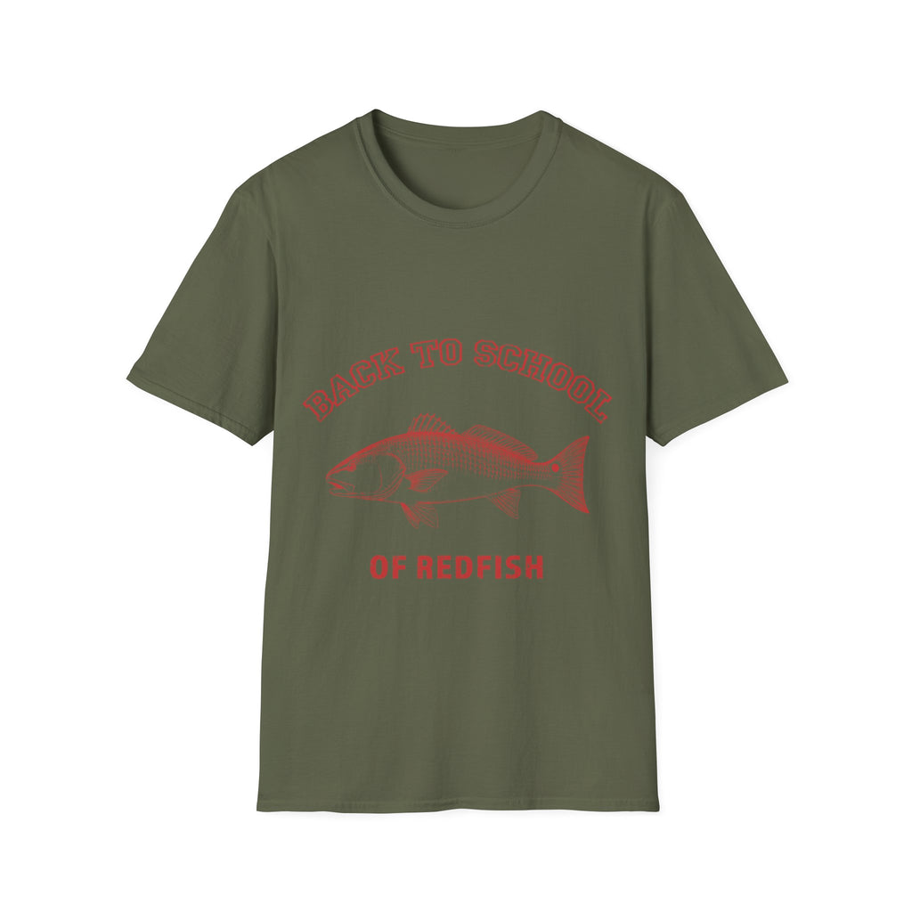 Back to School of Redfish T-Shirt - Fishing Apparel