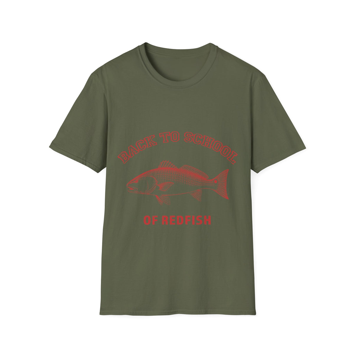 Back to School of Redfish T-Shirt - Fishing Apparel