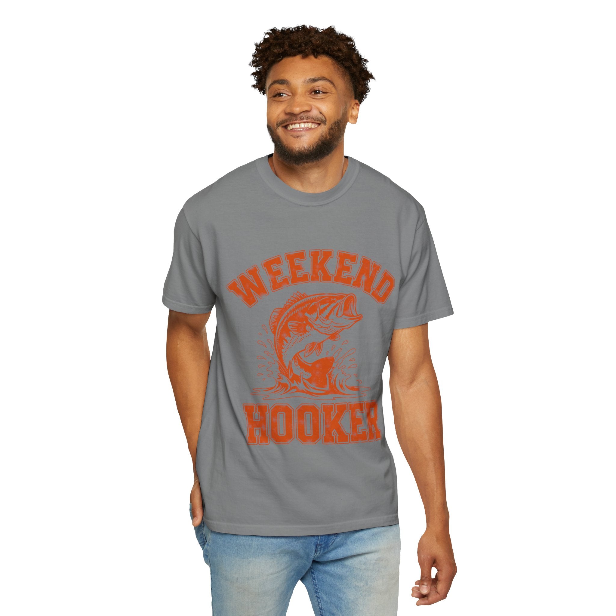 Weekend Hooker Fishing T-Shirt — Bass Graphic Tee for Anglers