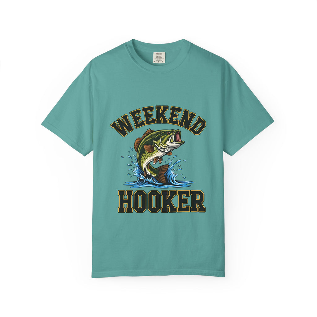 Weekend Hooker Fishing T-Shirt — Bass Graphic Tee for Anglers