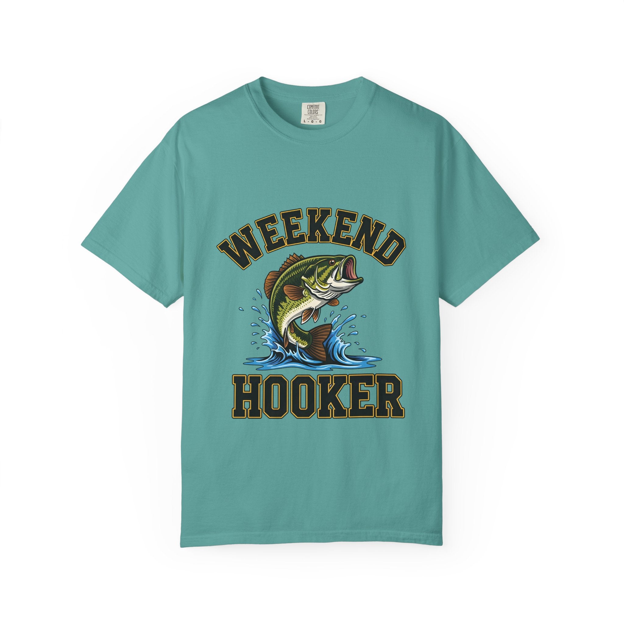 Weekend Hooker Fishing T-Shirt — Bass Graphic Tee for Anglers