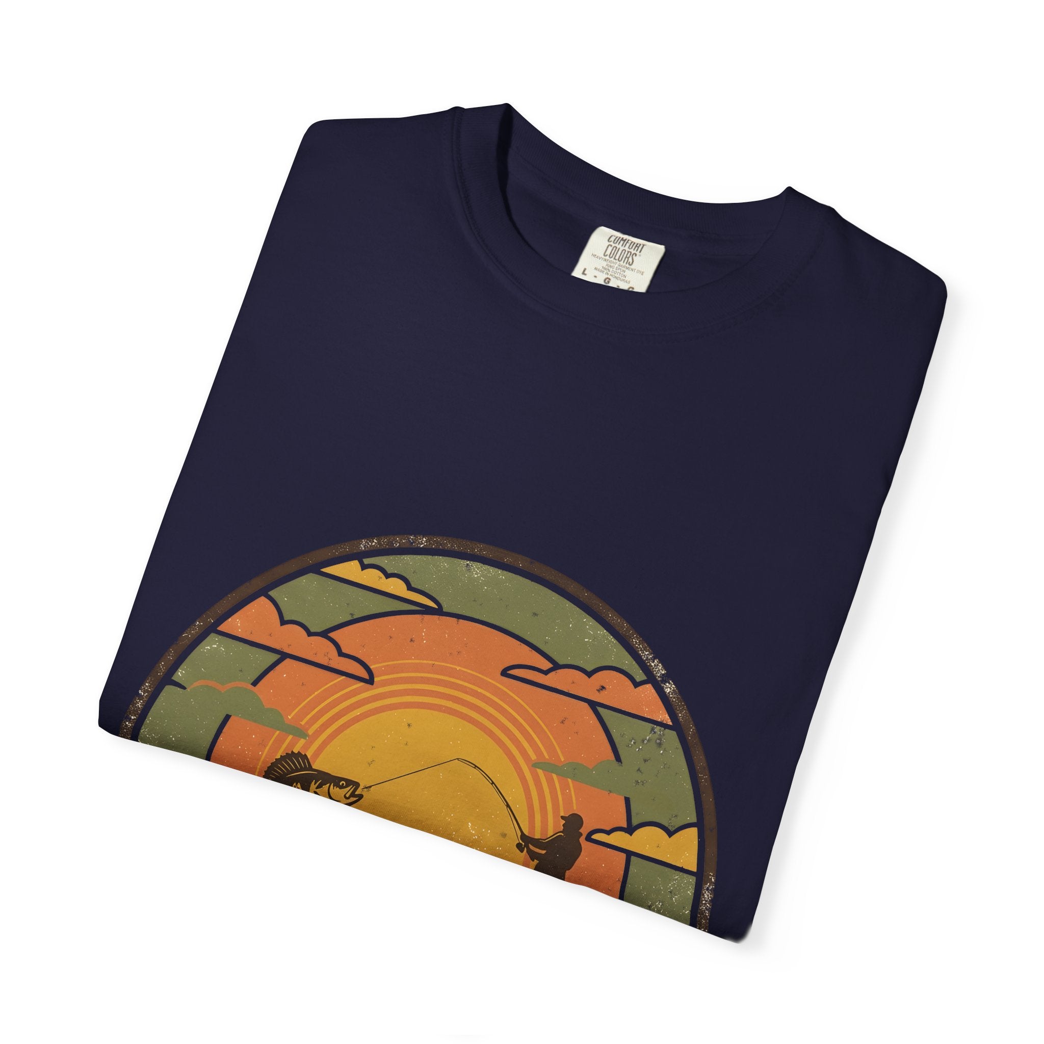 Lake Life T-Shirt — Retro Sunset Fishing Graphic Tee