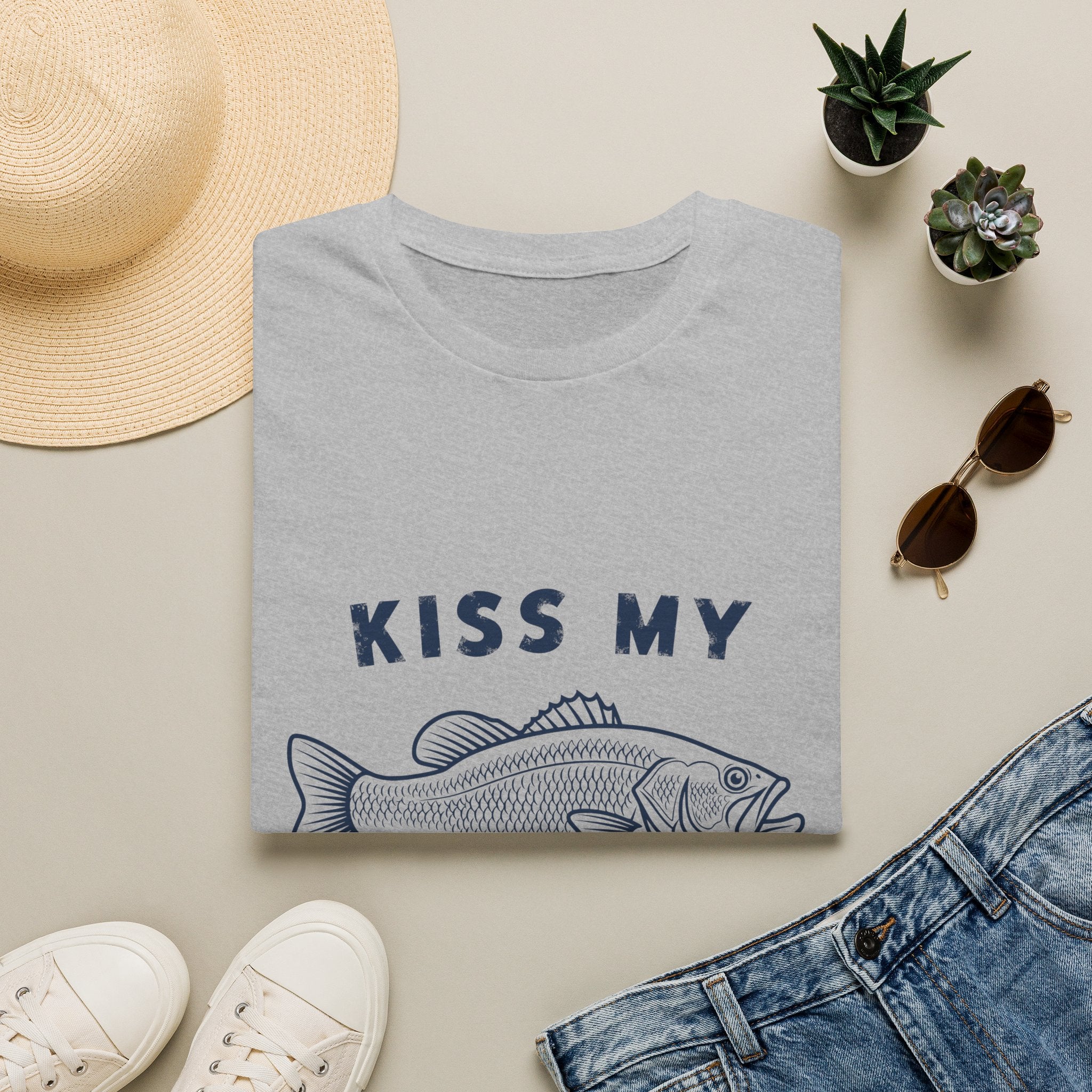 Kiss My Bass T-Shirt — Funny Fishing Tee for Anglers