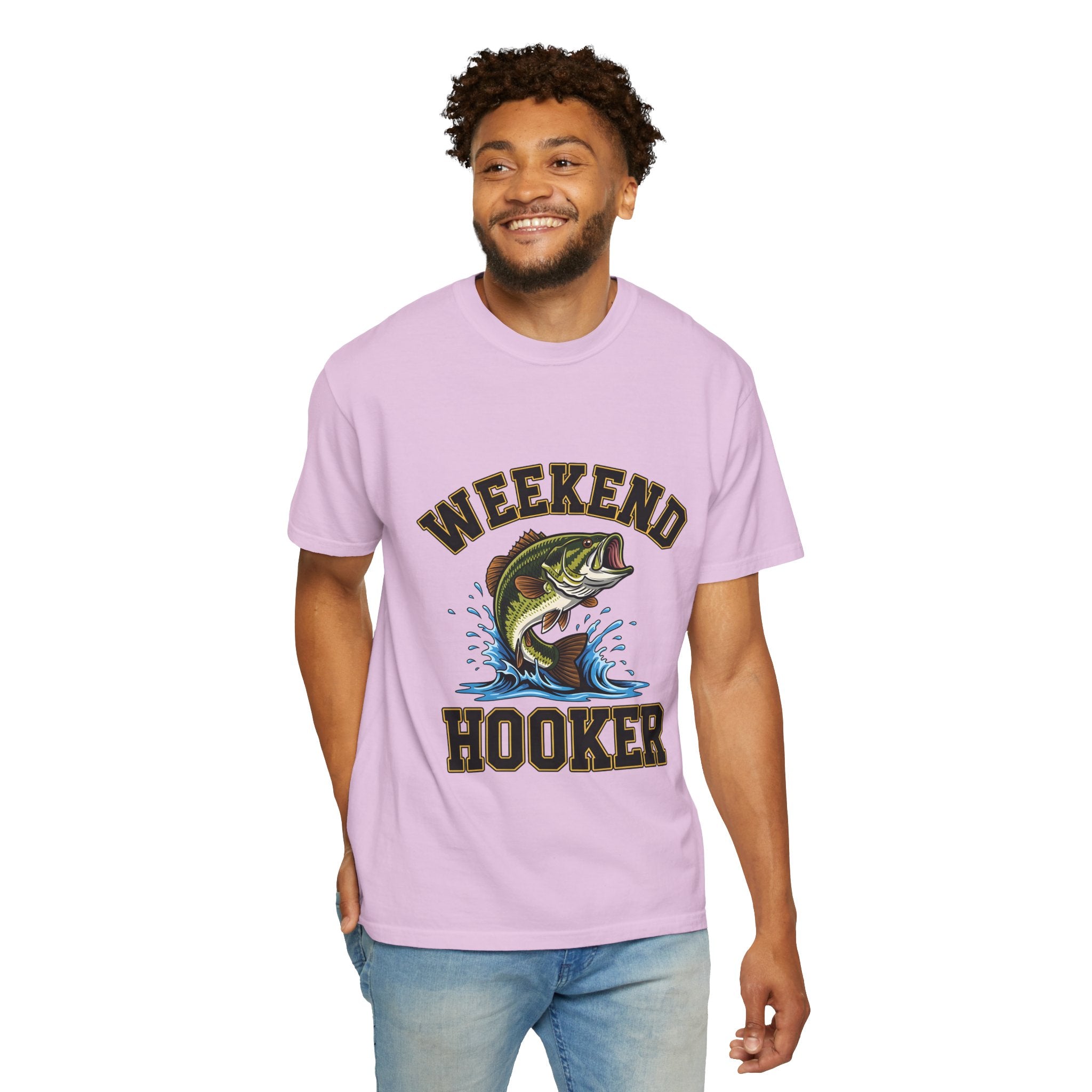 Weekend Hooker Fishing T-Shirt — Bass Graphic Tee for Anglers