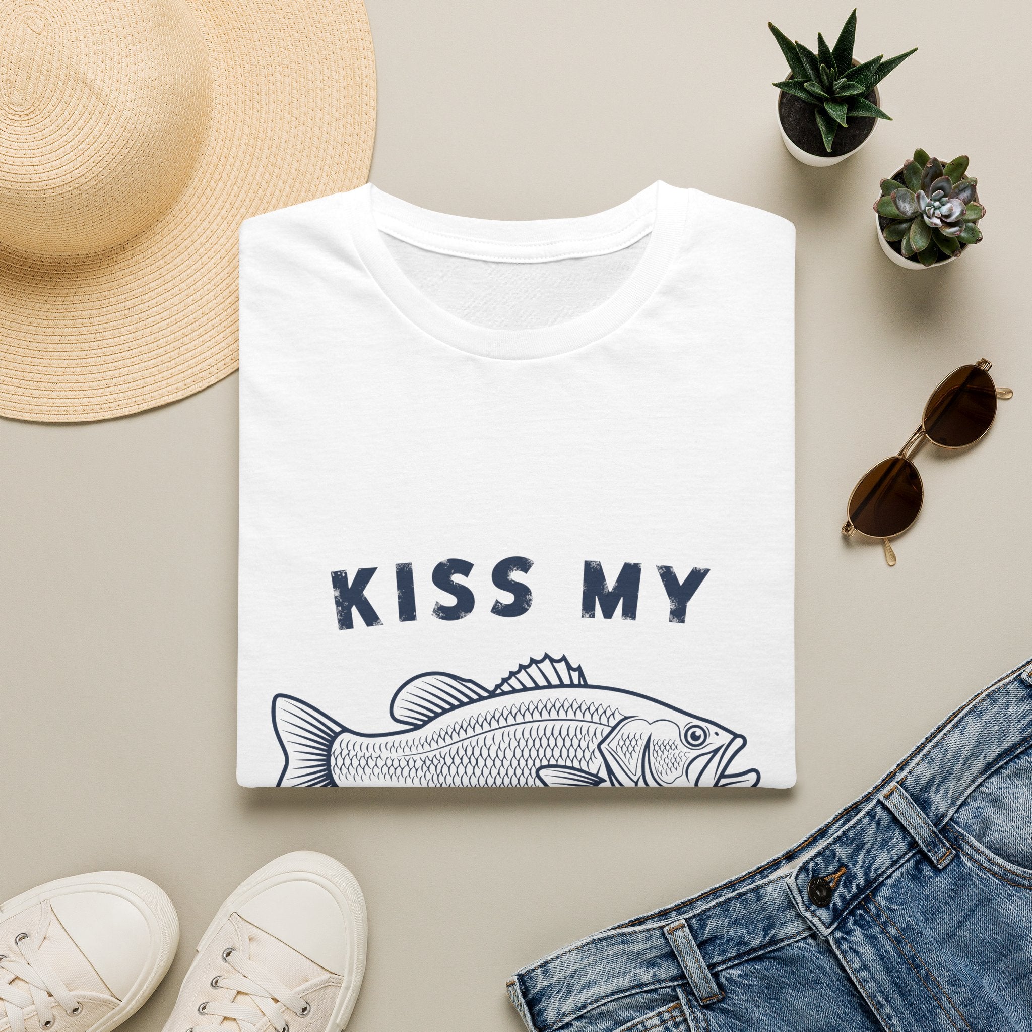 Kiss My Bass T-Shirt — Funny Fishing Tee for Anglers