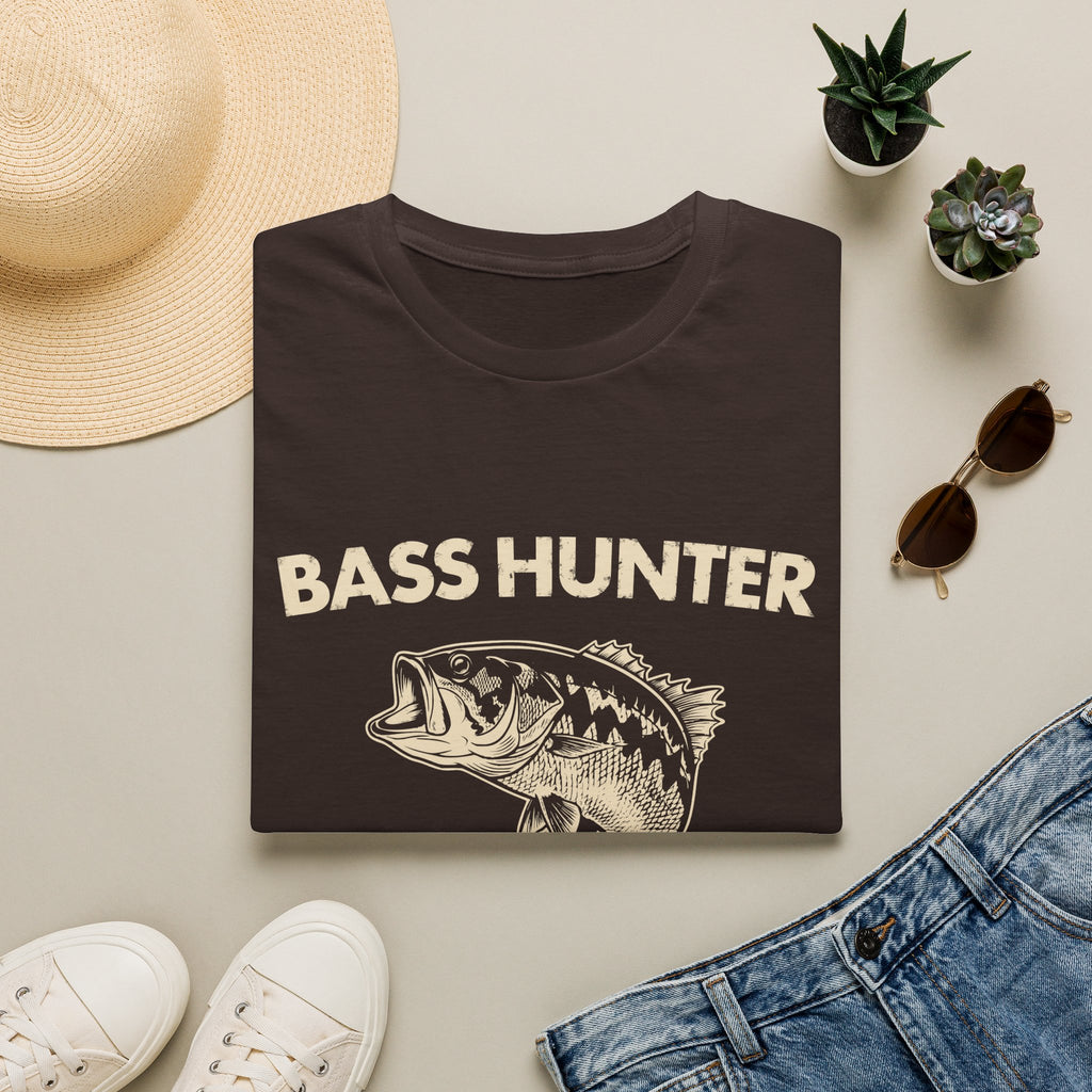 Bass Hunter Elite Vintage Fishing Angler T-Shirt