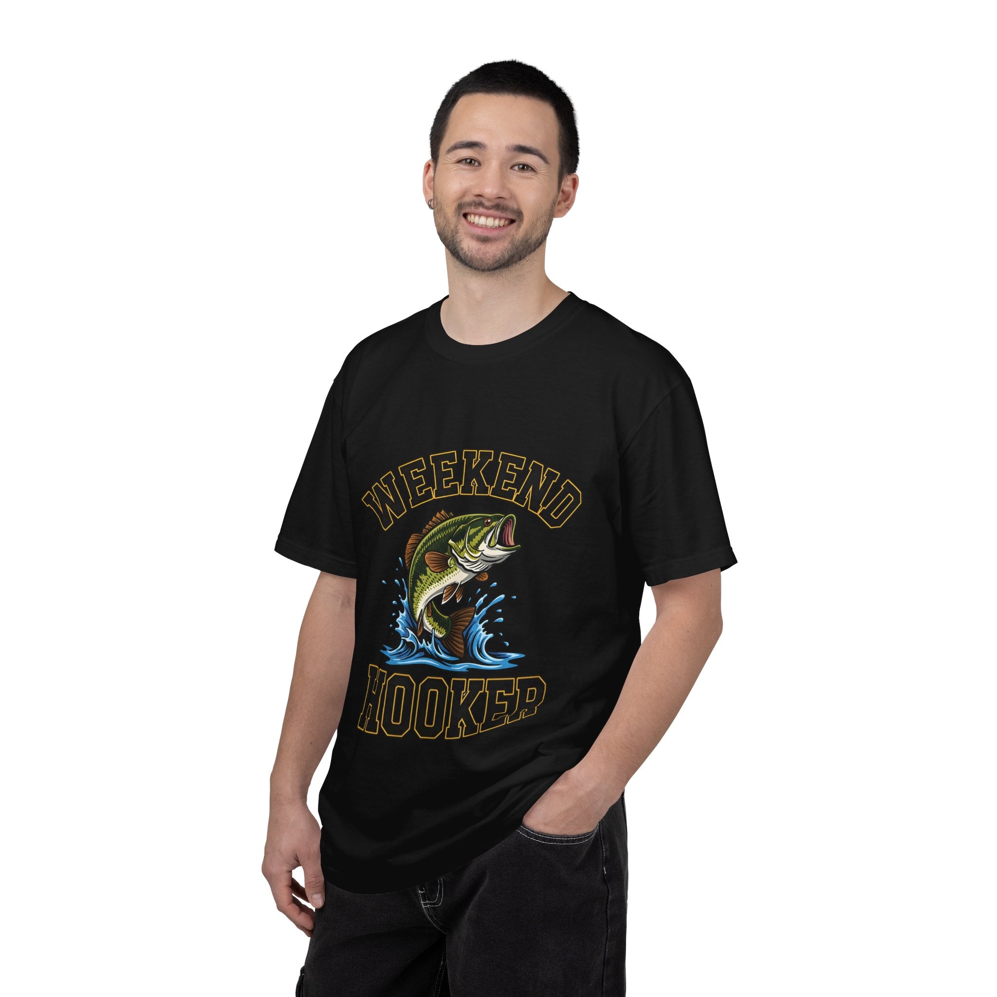 Weekend Hooker Fishing T-Shirt — Bass Graphic Tee for Anglers